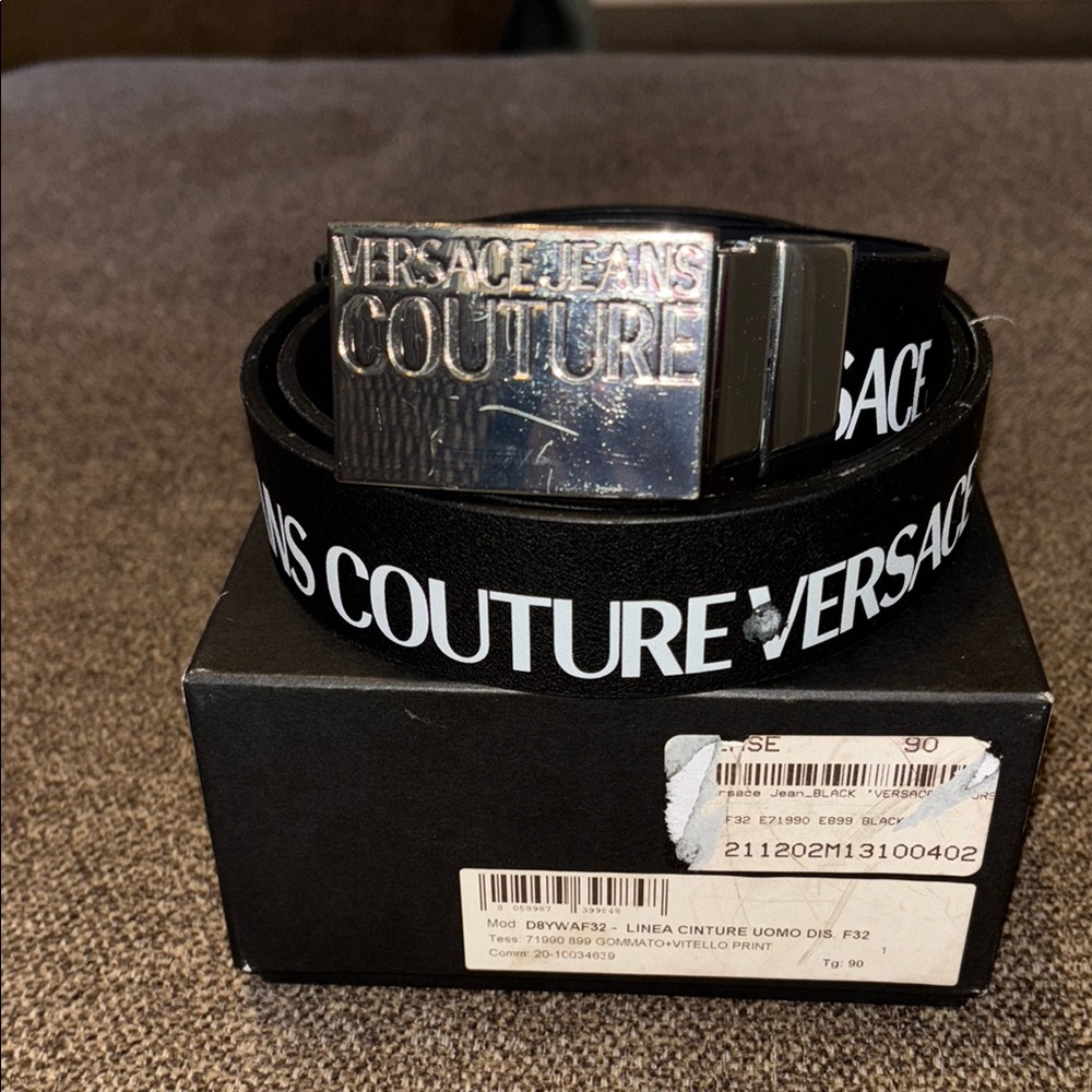 Versace Jeans Collection Black Belt